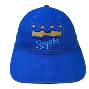 Kansas City Royals MLB ProSport Image Blue Gold Strapback Baseball Cap OSFA
